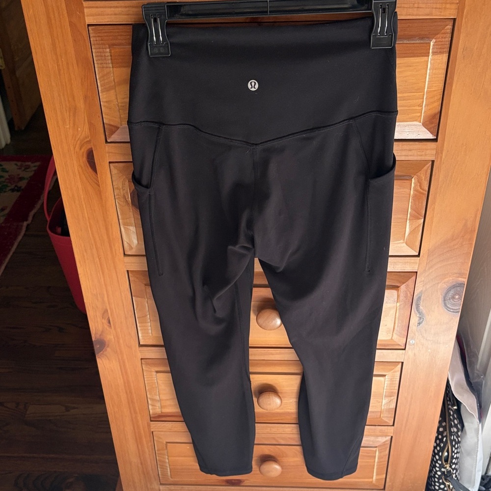 Lululemon black capris workout leggings - Picture 3 of 7